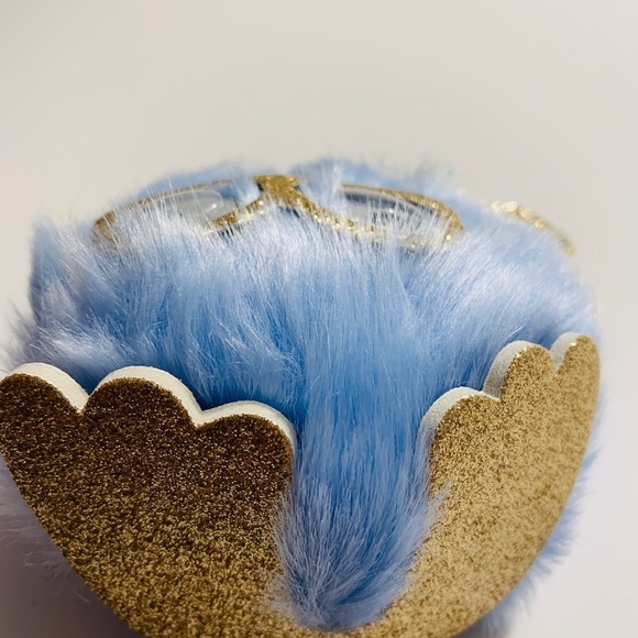 Adorable Blue/Gold Kitten key chain - Picture 3 of 6